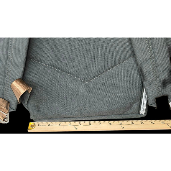 Himawari Gray Backpack Purse Wide Opening Canvas Travel Laptop BackpackStyle - Picture 16 of 16